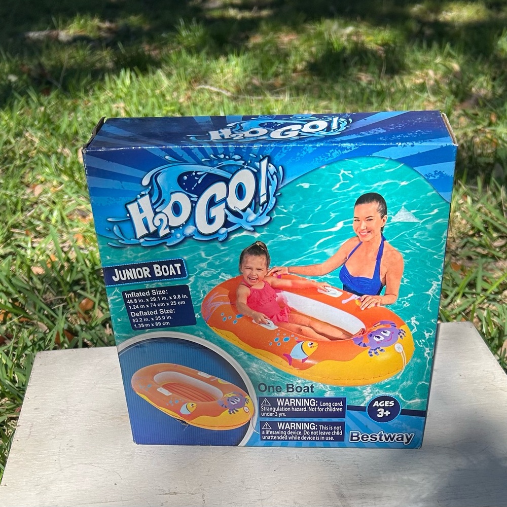 H2O GO! Junior Swim Boat - Orange